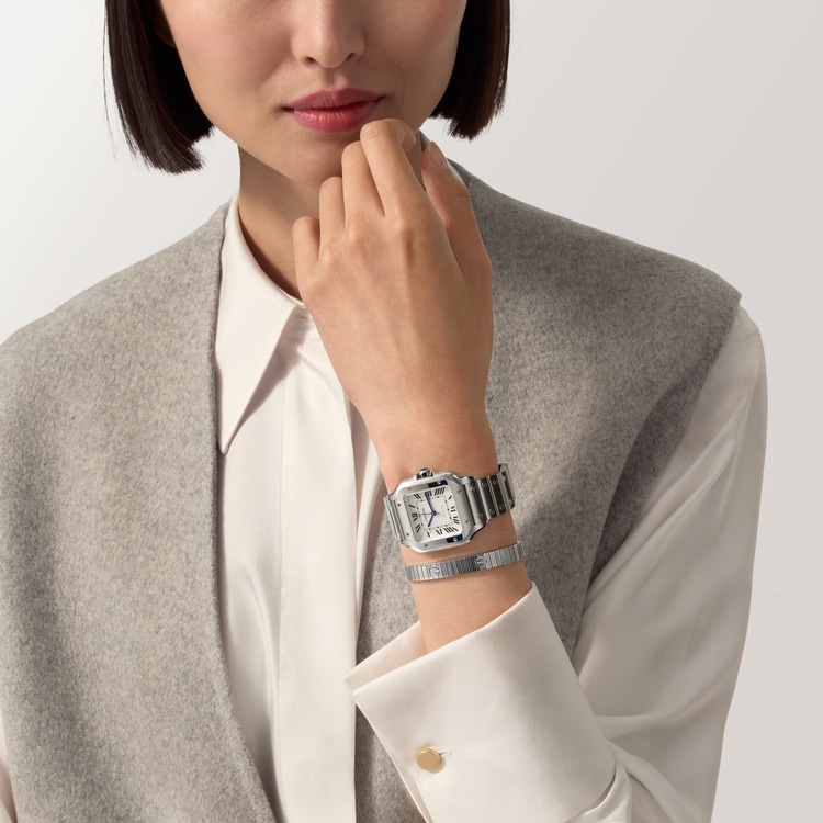 Cartier Santos de Cartier Large Steel Gold