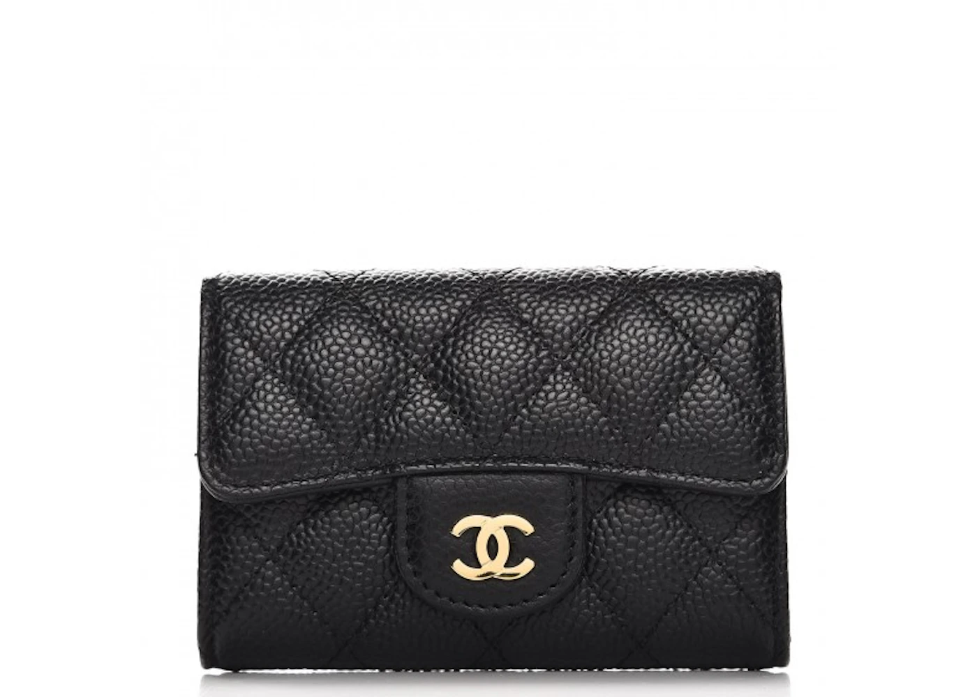 Chanel Classic Card Holder Caviar Black