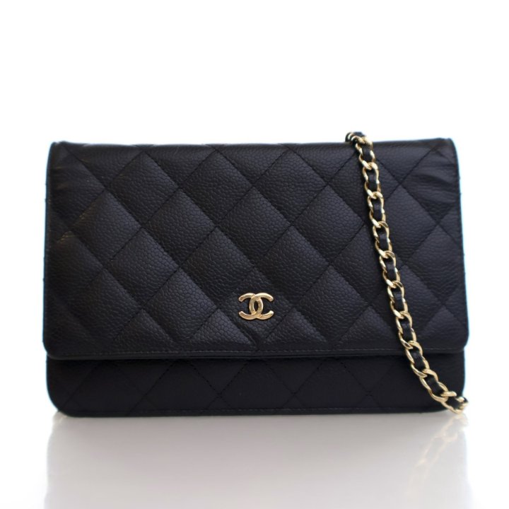 Chanel Wallet on Chain WOC Caviar Black SHW