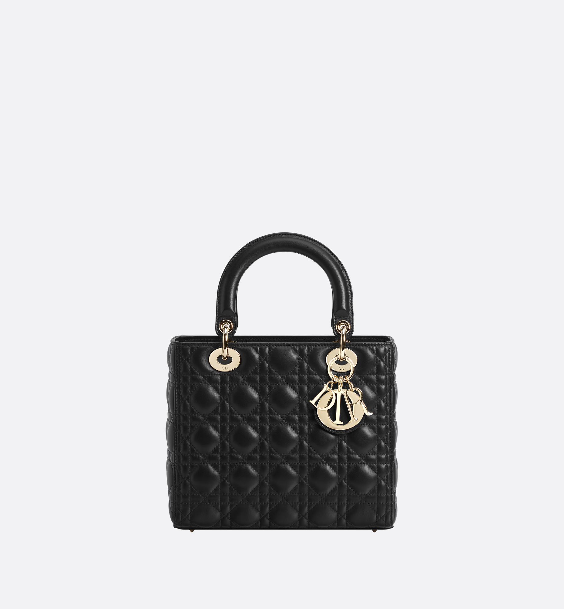 Dior Lady Dior Medium Cannage Lambskin Black