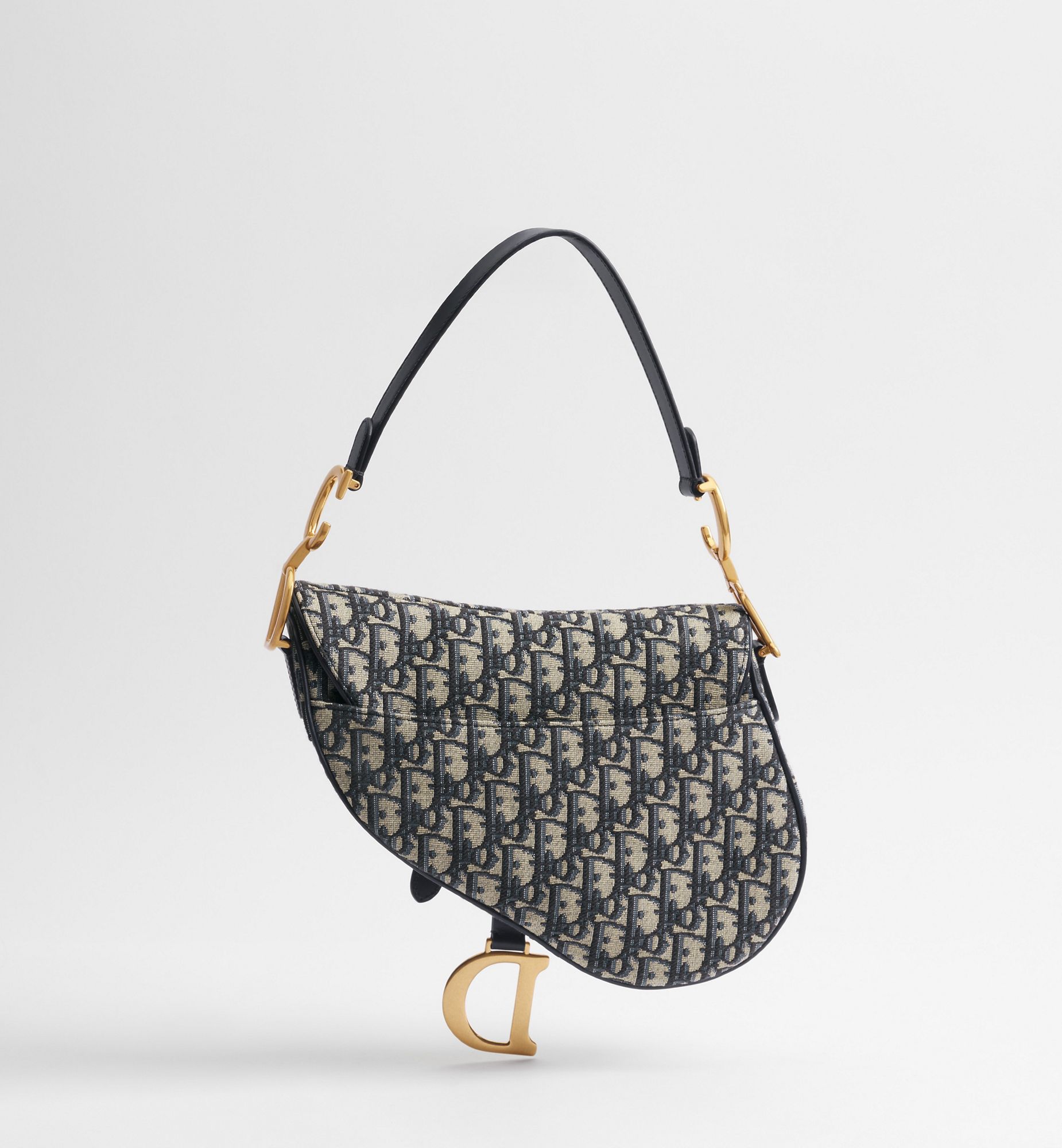 Dior Saddle Bag Oblique Jacquard Blue
