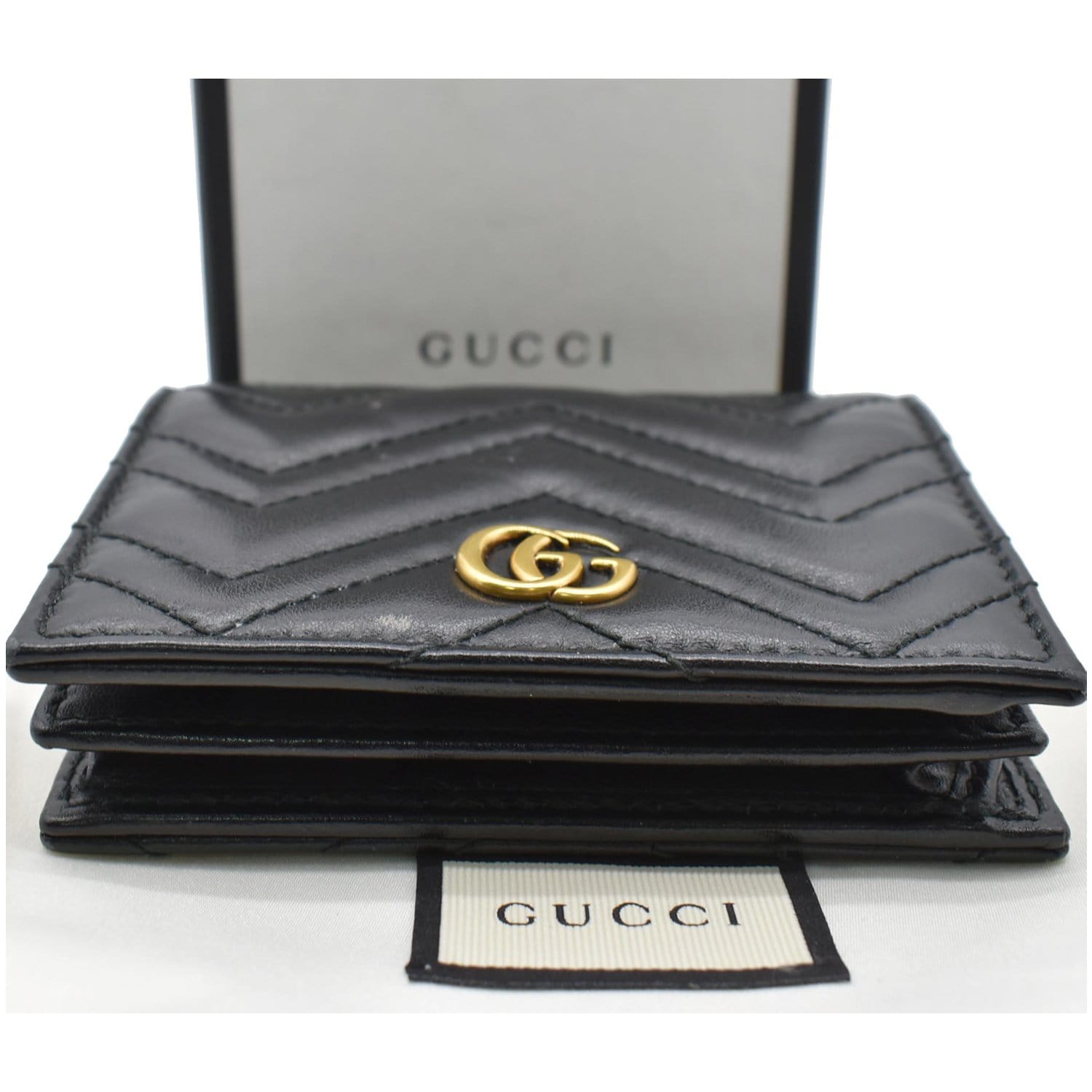 Gucci GG Marmont Zip Around Wallet Matelasse