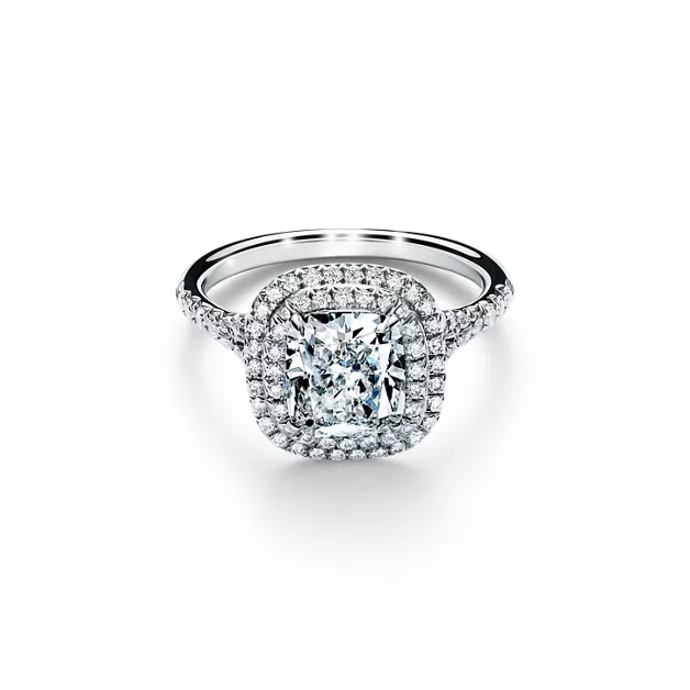 Tiffany Soleste Diamond Engagement Ring Platinum